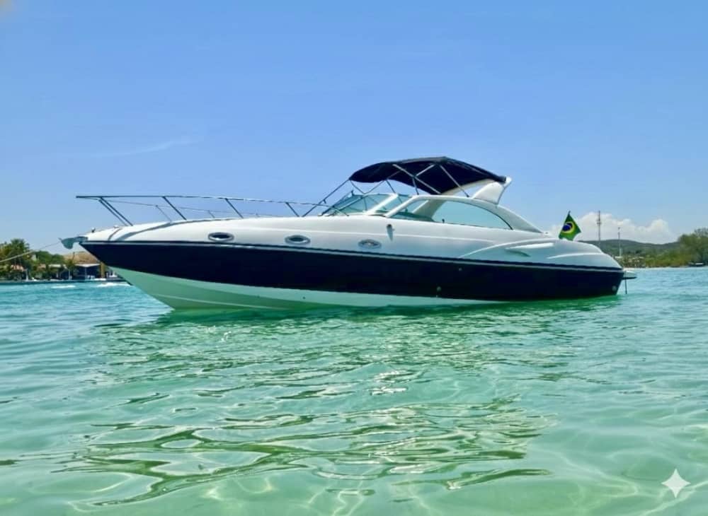 Le meilleur de Cabo Frio se trouve sur l'eau : votre journée privée complète en bateau à moteur