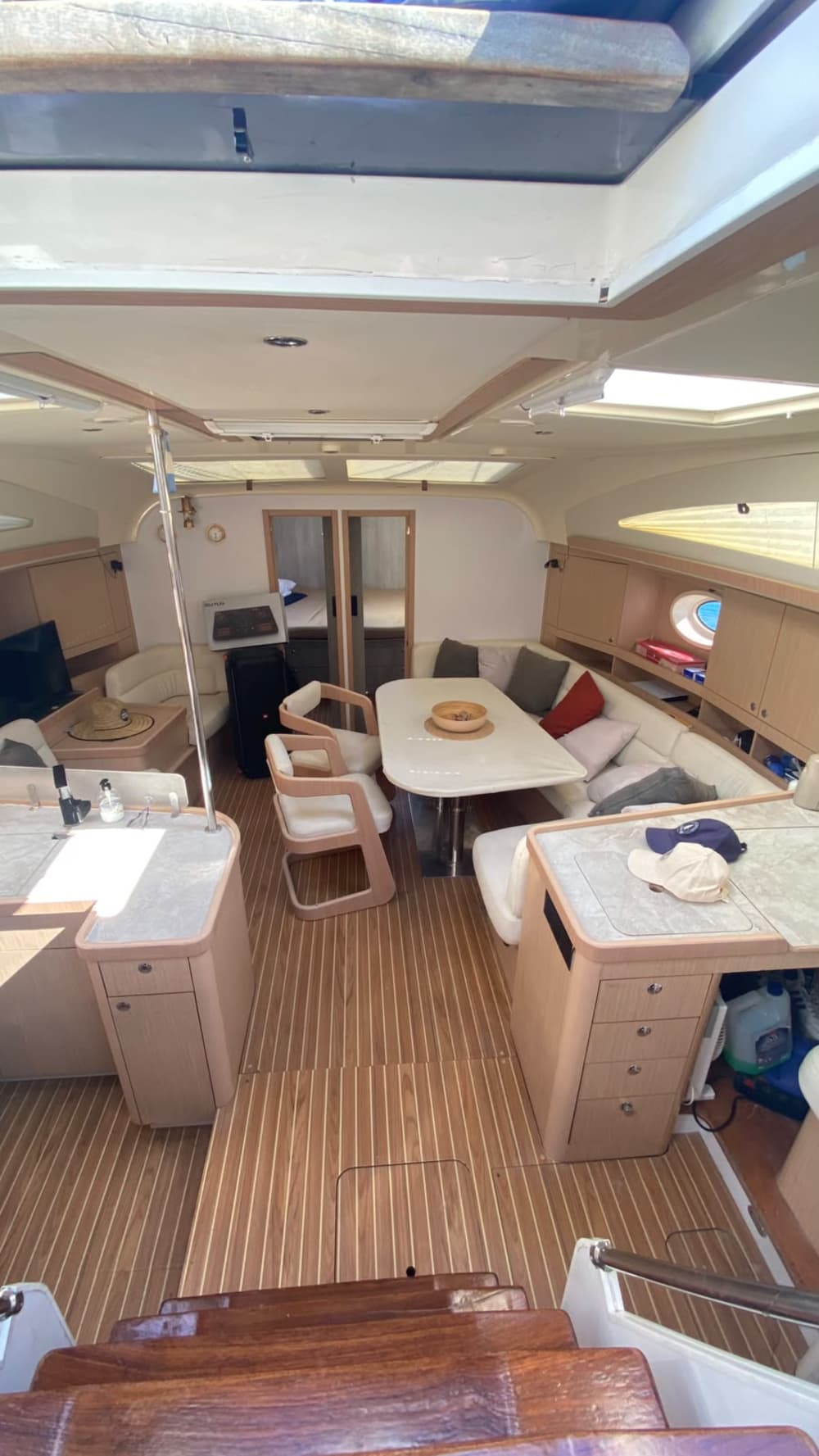 Enjoy a full day of sailing in Ibiza and Formentera aboard a sailboat.