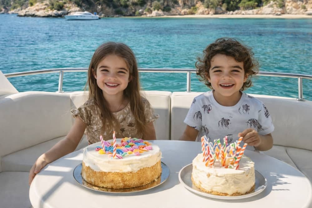 4-stündige private Kindergeburtstags-Yachtparty – Kuchen und alkoholfreie Getränke inklusive