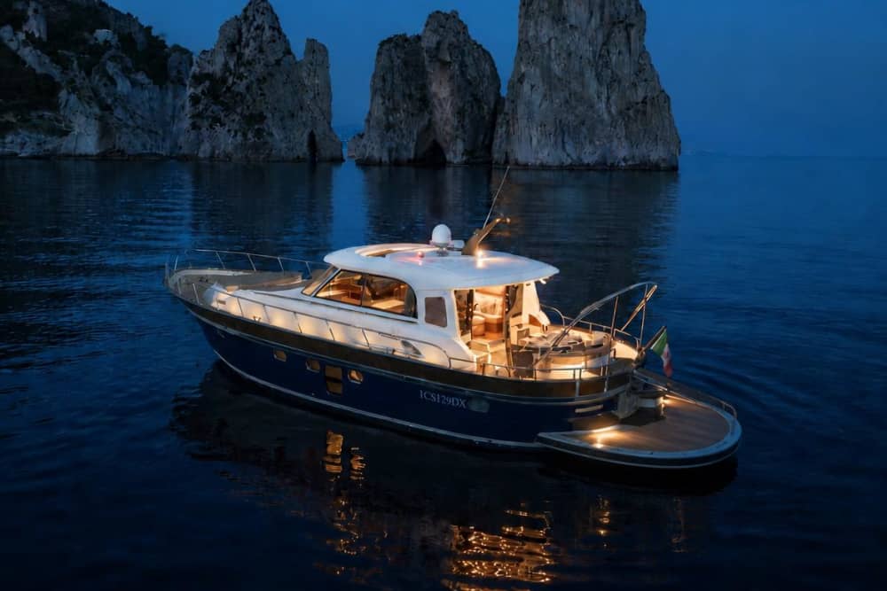 Sunset by Boat from Sorrento