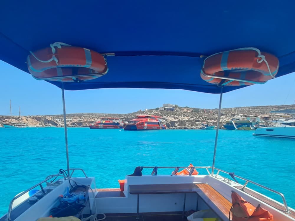 Your private motorboat for a day around Malta