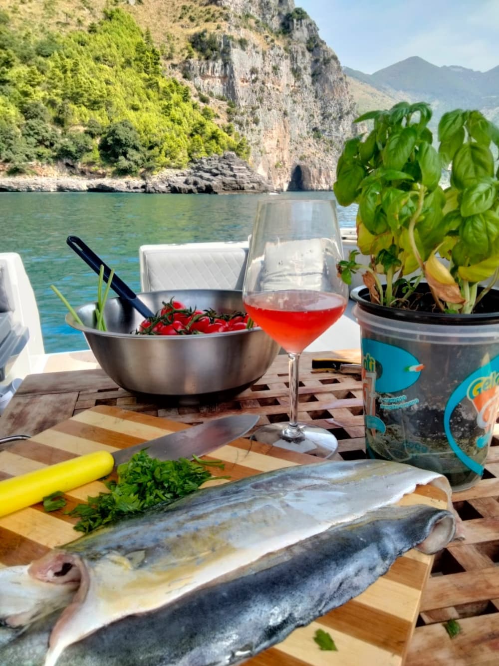 Sonnenuntergangs-Aperitif in Maratea