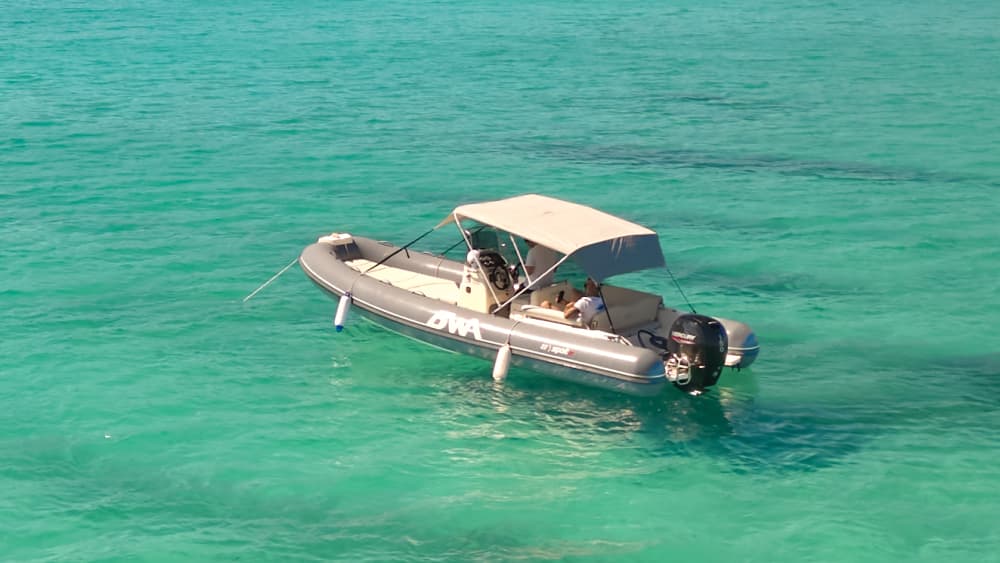 Dinghy Tour from Cagliari to Villasimius, Between Coves and Crystal-Clear Sea