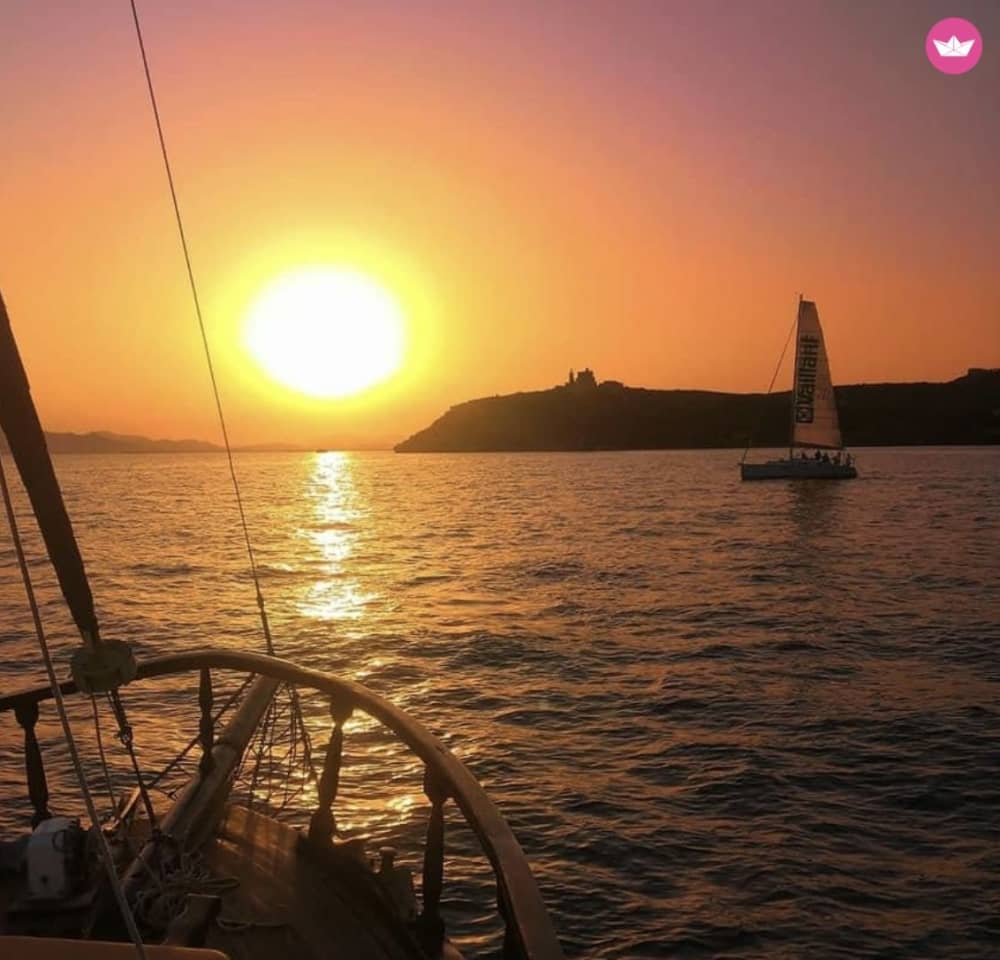 Full Day in the Gulf of Cagliari on Board a Historic Schooner