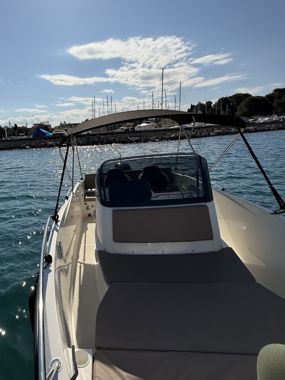 Discover Rovinj's shores: A complete day trip aboard a motorboat