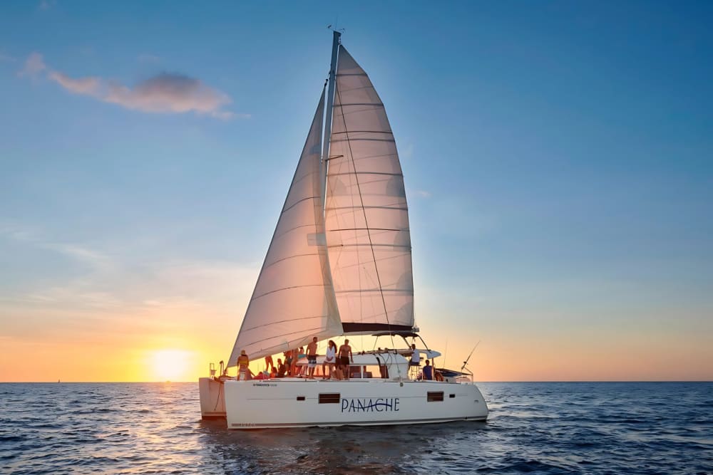Costa Rica Catamaran Private Sunset Tour with Drinks