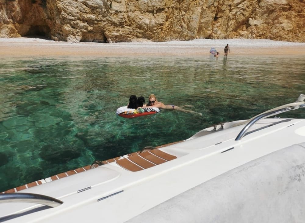 One day in Crikvenica, Opatija, Krk, on a motorboat