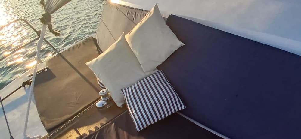 Esplora Espalmador, Saona e altro ancora: tour di un giorno in catamarano