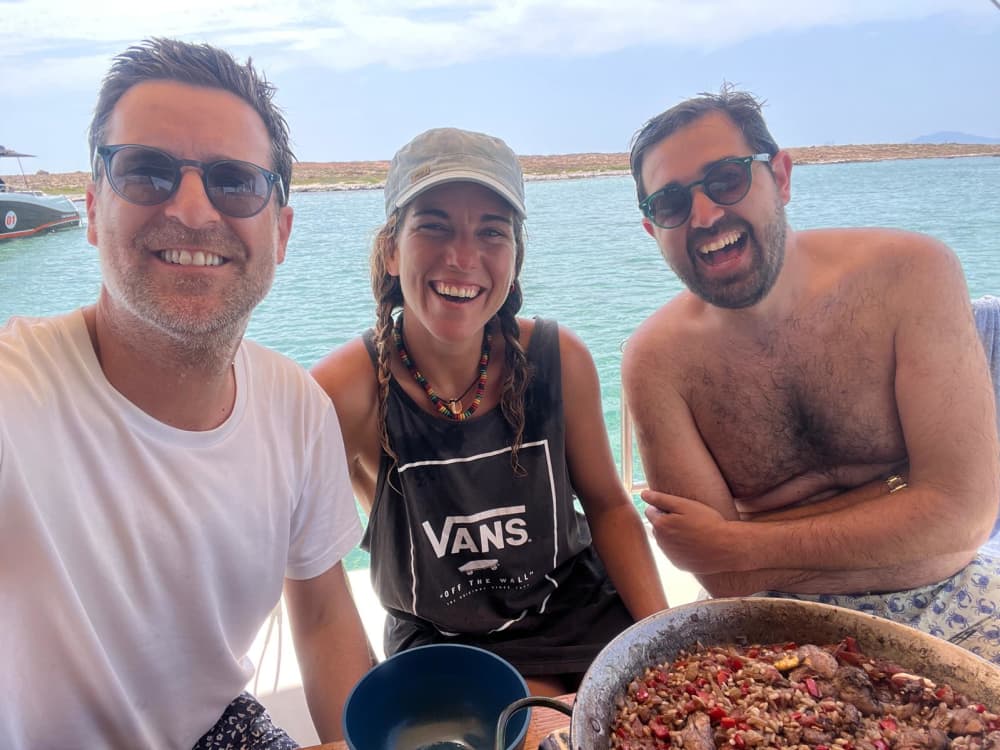 Esplora Espalmador, Saona e altro ancora: tour di un giorno in catamarano