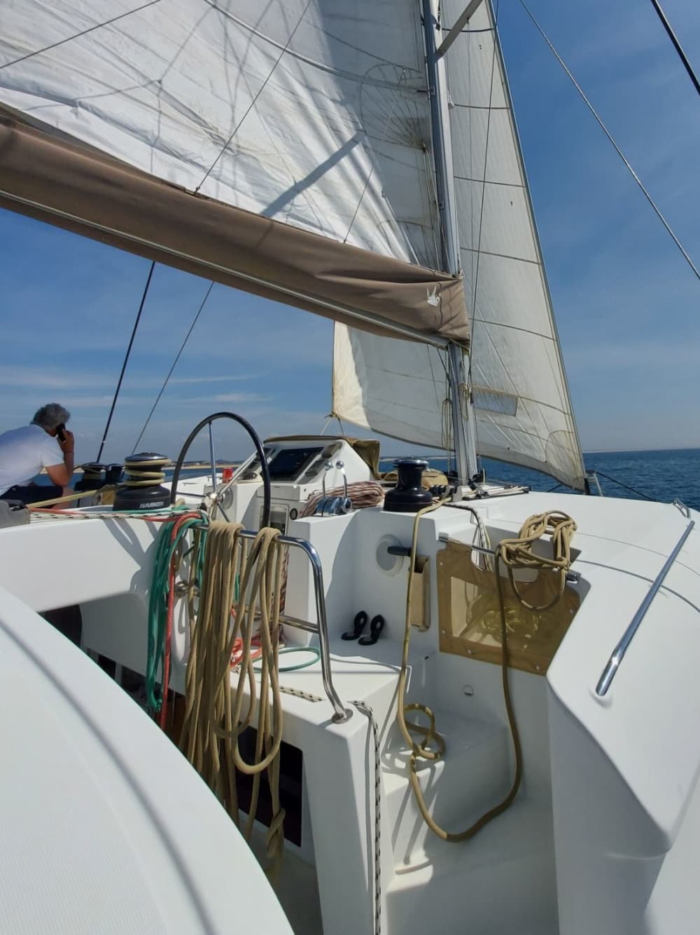 Aventura de catamarã de meio dia: de Capbreton a Bayonne pelo mar