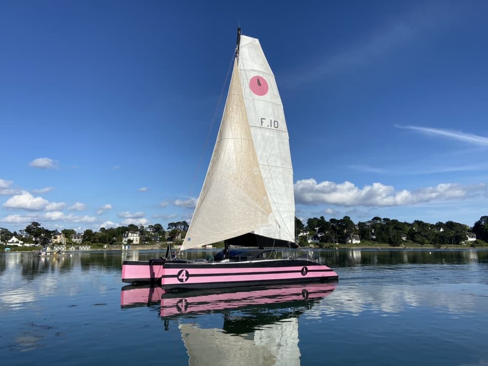 Le golfe du Morbihan, la baie de Quiberon, l'ile de Hoëdic, un maxi catamaran => Journée détente en famille