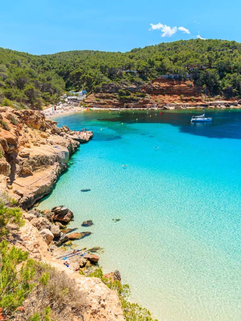 Évadez-vous à Cala Saona : Formentera via Cala Pluma et Espalmador