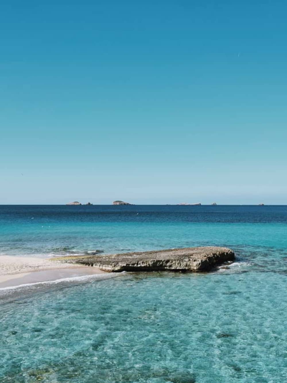 Retraite d'une journée à Formentera à Illetes : visite via Cala Pluma et Espalmador