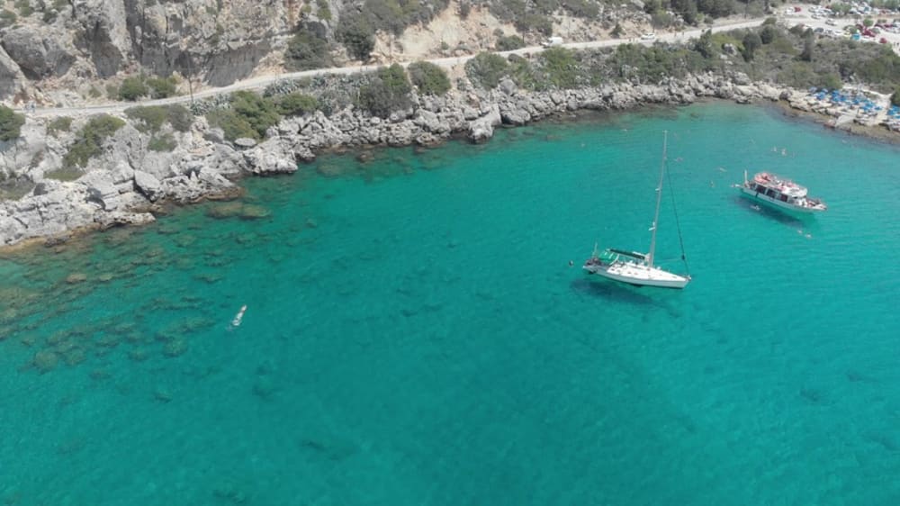 Discover the most beautiful bays of Rhodes on a sailboat