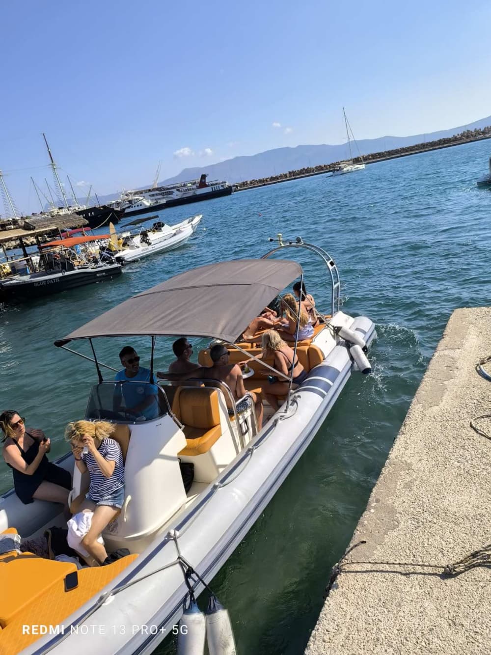 Private Luxury Boat Trip to Menies Beach & Hidden Bays from Kissamos Port.