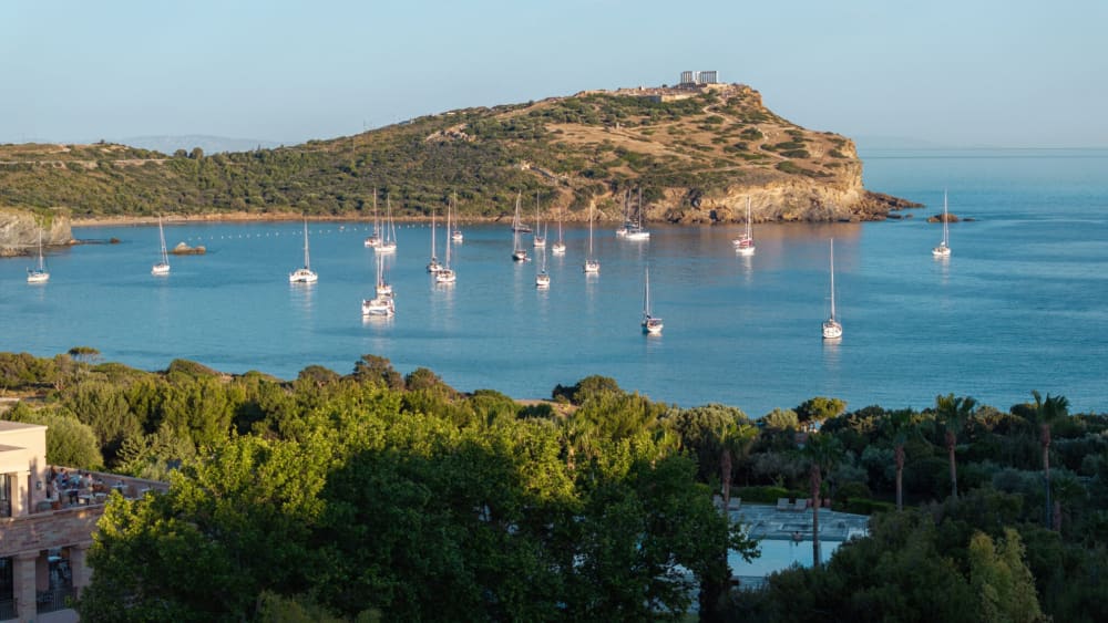 Golden Hour at Cape Sounio – Semi-Private Sunset Sailing Experience