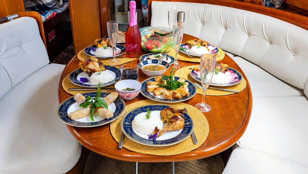 Rhodes Private Luxury Sailing Yacht Experience – Sail to Stunning Islands with Gourmet MediterAsian Lunch, Champagne & Cocktails and Premium wines