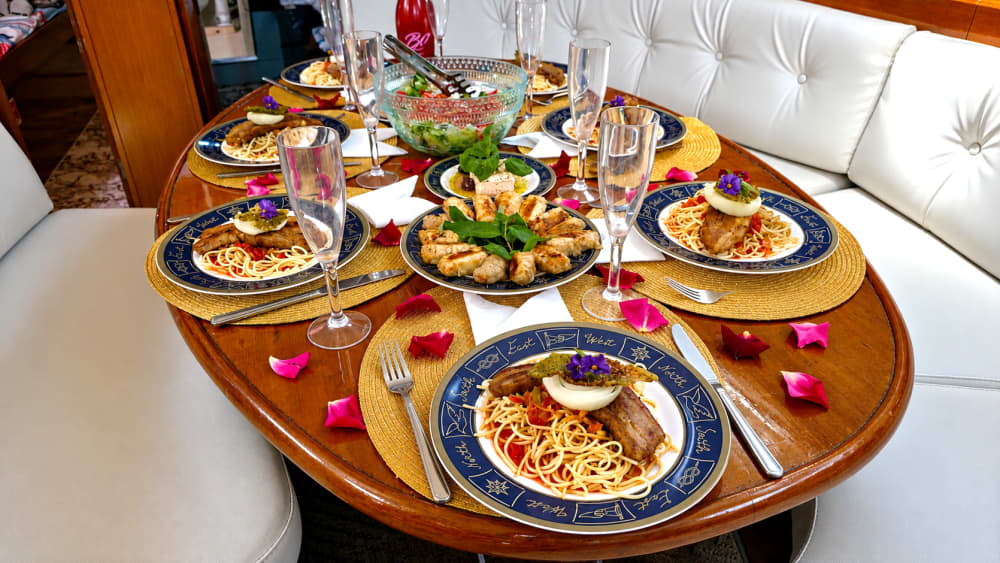 Rhodes Private Luxury Sailing Yacht Experience – Sail to Stunning Islands with Gourmet MediterAsian Lunch, Champagne & Cocktails and Premium wines