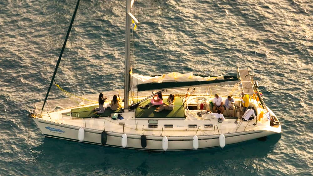 Rhodes Private Luxury Sailing Yacht Experience – Sail to Stunning Islands with Gourmet MediterAsian Lunch, Champagne & Cocktails and Premium wines