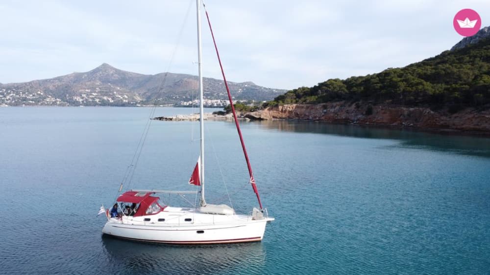 Privat heldagskryssning med segling — Atens riviera och dolda vikar