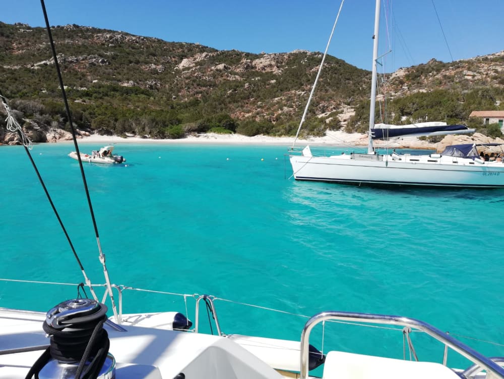 Sailing Adventure 15mt. starting from La Maddalena in the Sardinian Archipelago: sail, swim and explore the islands