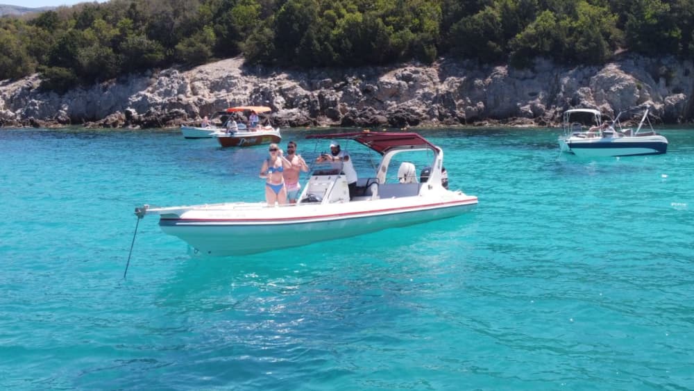 Verborgen stranden van Zuid-Corfu – RIB-avontuur met zwemstops