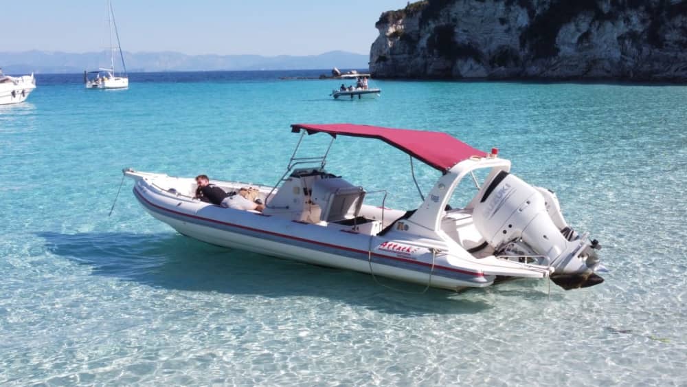 Verborgen stranden van Zuid-Corfu – RIB-avontuur met zwemstops