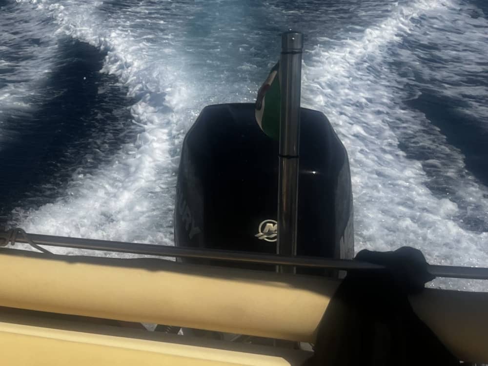 Discover Porto Pollo on a motorboat for 7h