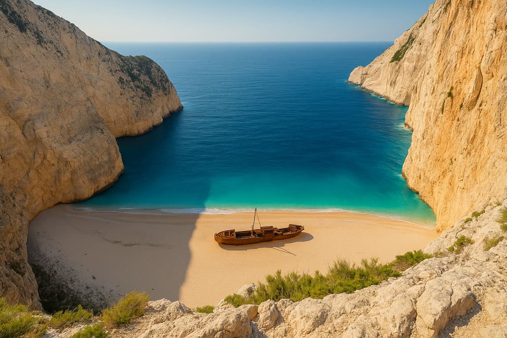 Shipwreck & Turtle Island – Private Half-Day Cruise from Zakynthos