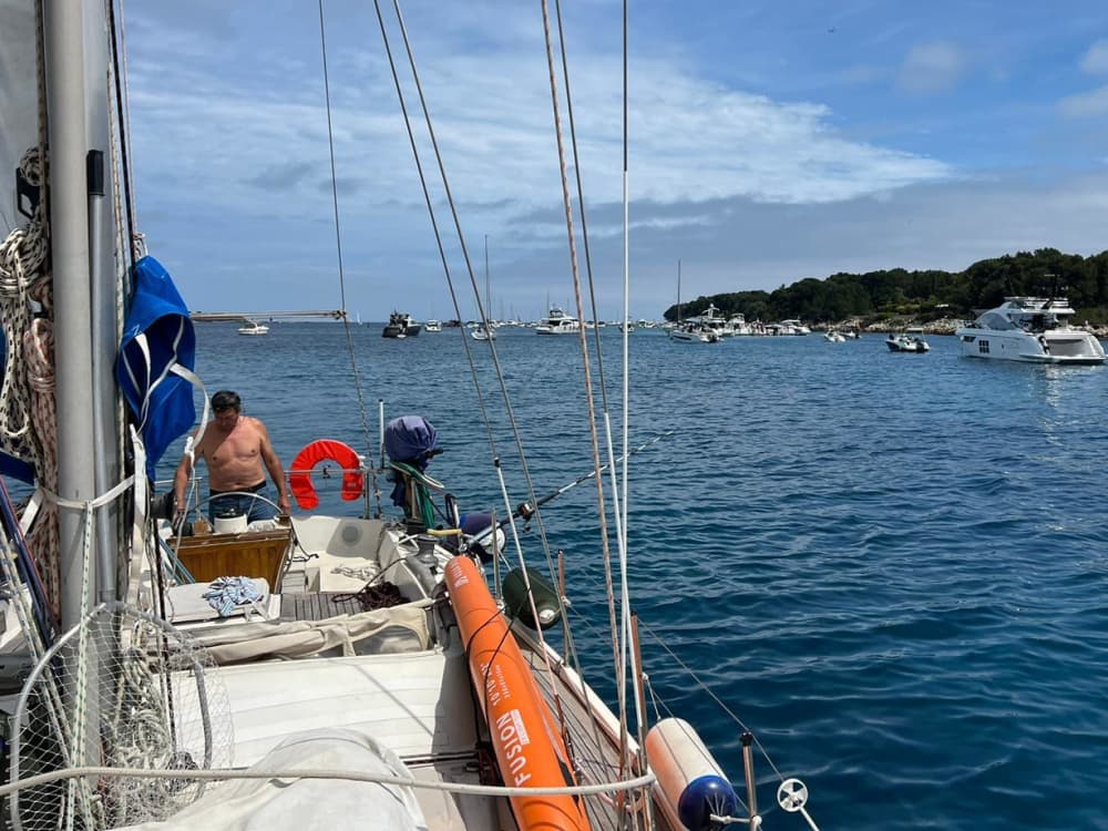 8h30 of sailing along the coast of Cannes