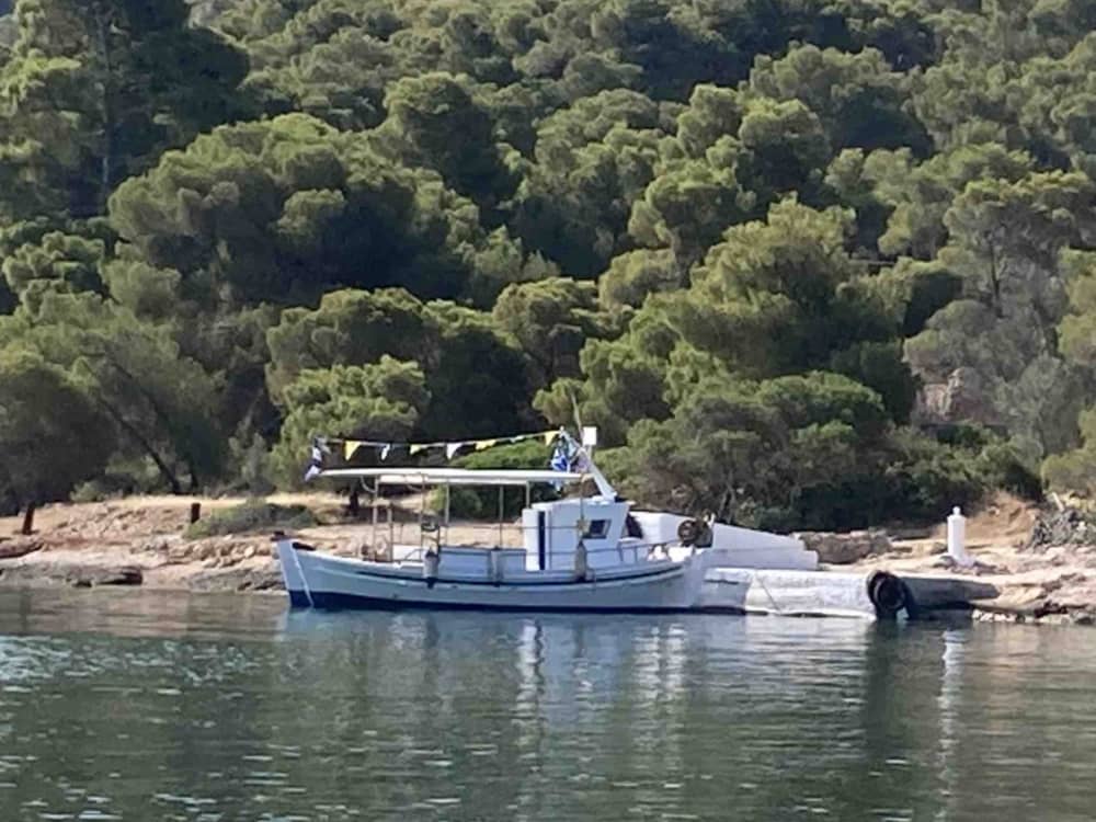 Profitez d'une excursion d'une demi-journée autour de Spetses en bateau à moteur.