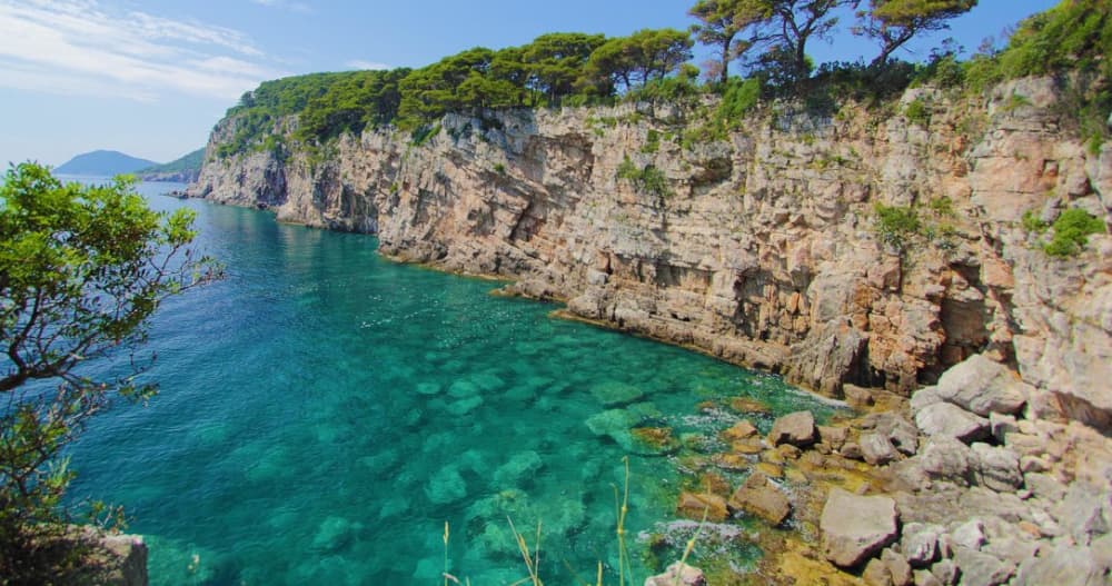 Escursione di mezza giornata alla Grotta Azzurra di Kolocep e alla spiaggia di Šunj