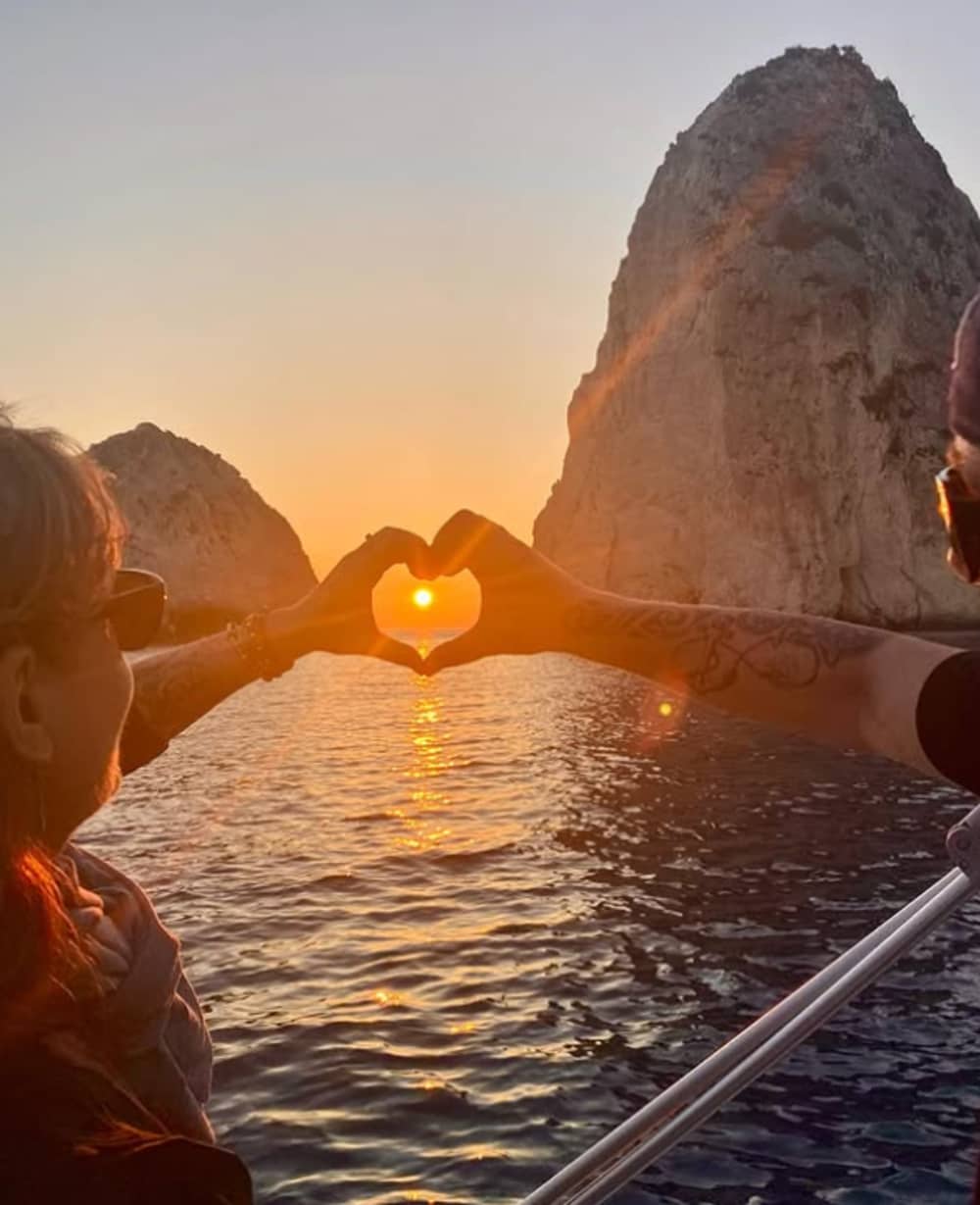 South Blue Escape at Sunset – A Romantic Private Cruise in South Zakynthos