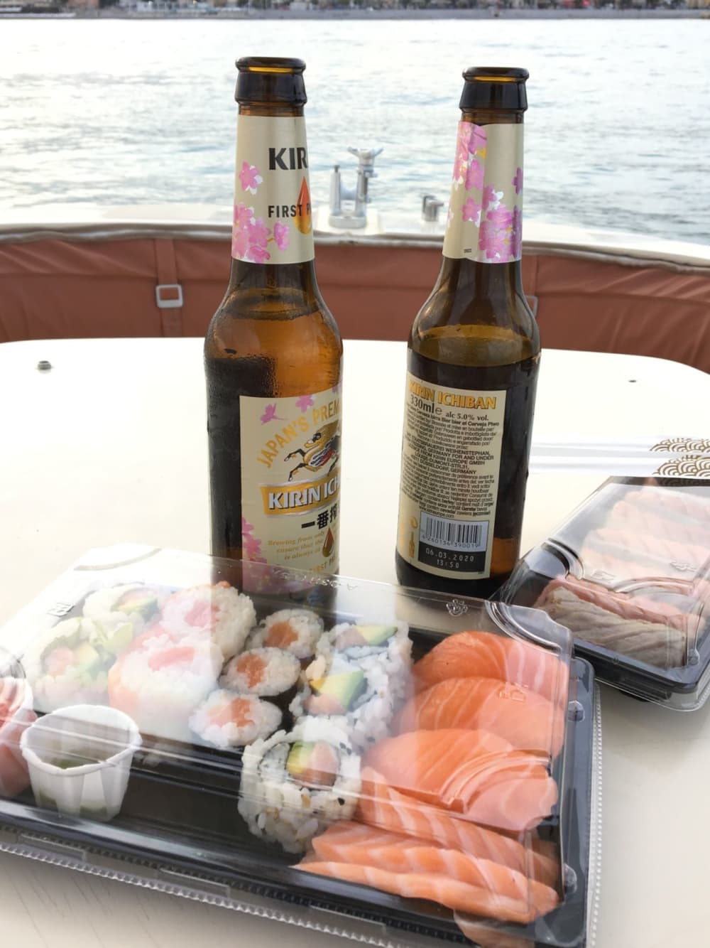 Sunset at sea: Relaxation and panoramic view