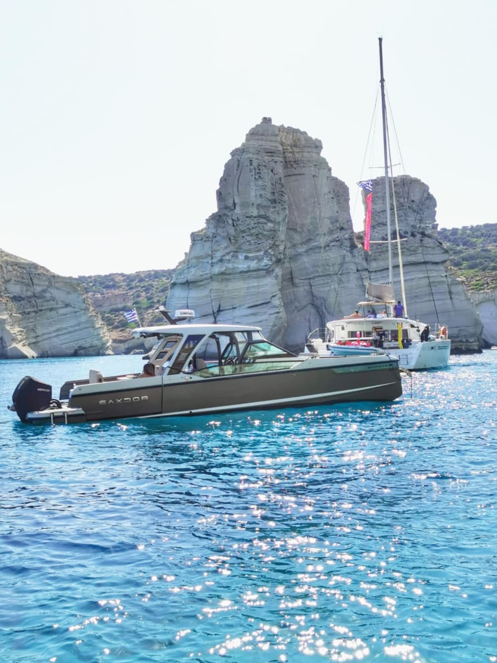 Entdecken Sie die südlichen Strände von Mykonos – 5-stündige private Bootsfahrt