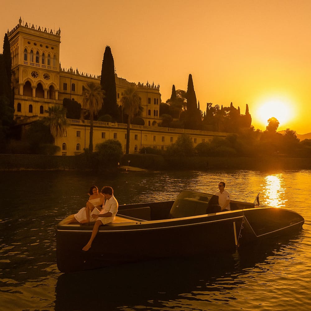 Sonnenuntergangstour 3 Std.: Dämmerungskreuzfahrt ab Sirmione