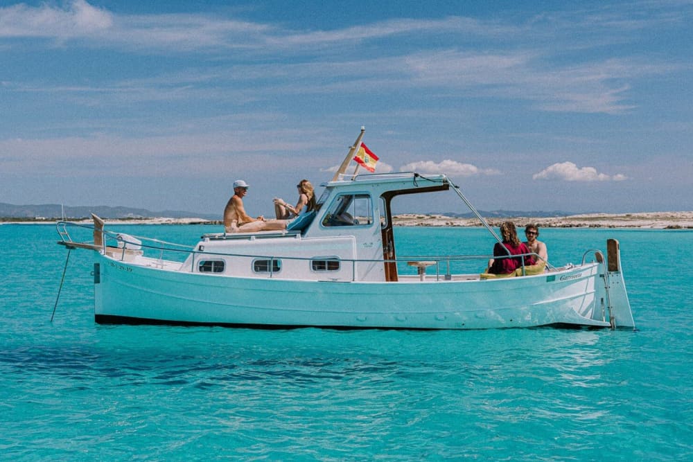 Ibiza at your own pace: 8-hour private boat tour