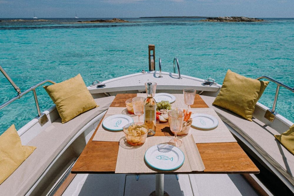 Ibiza at your own pace: 8-hour private boat tour
