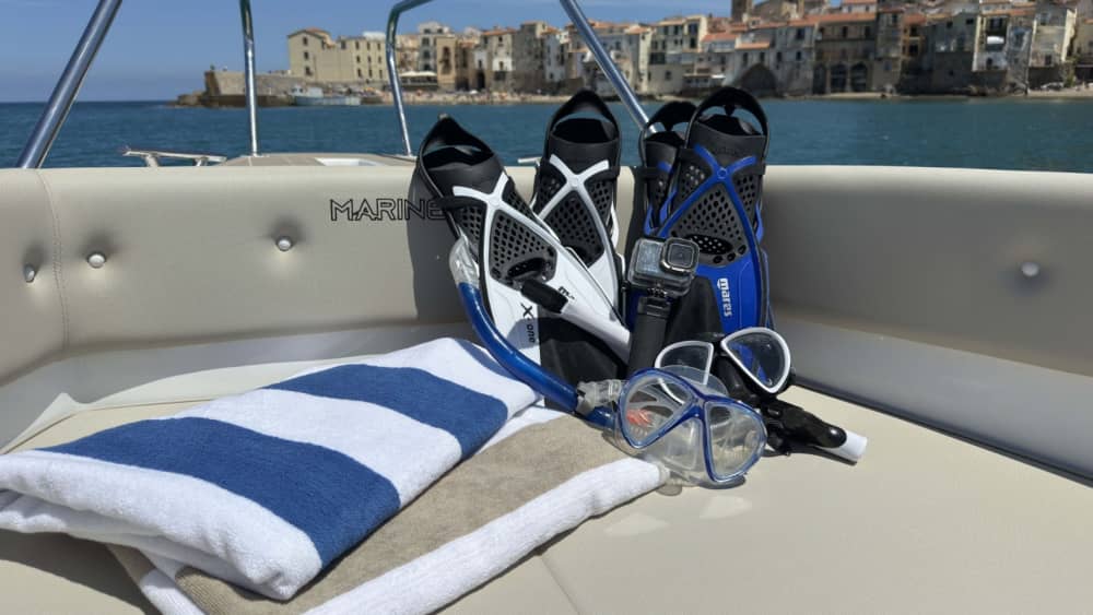 Cefalù Küste zu Küste: Private Tour mit Schnorcheln und Getränken an Bord