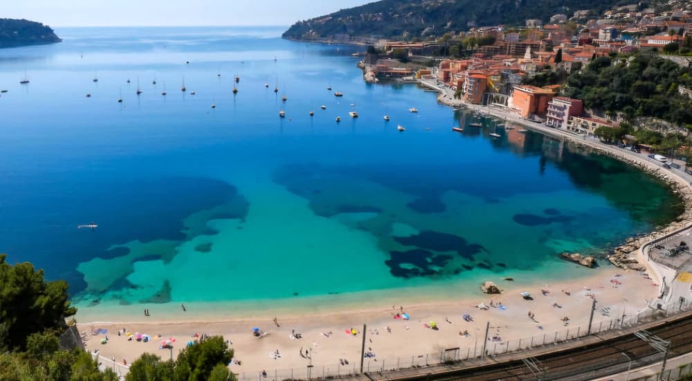 Azure Twilight: A Stroll Along the Setting Sun