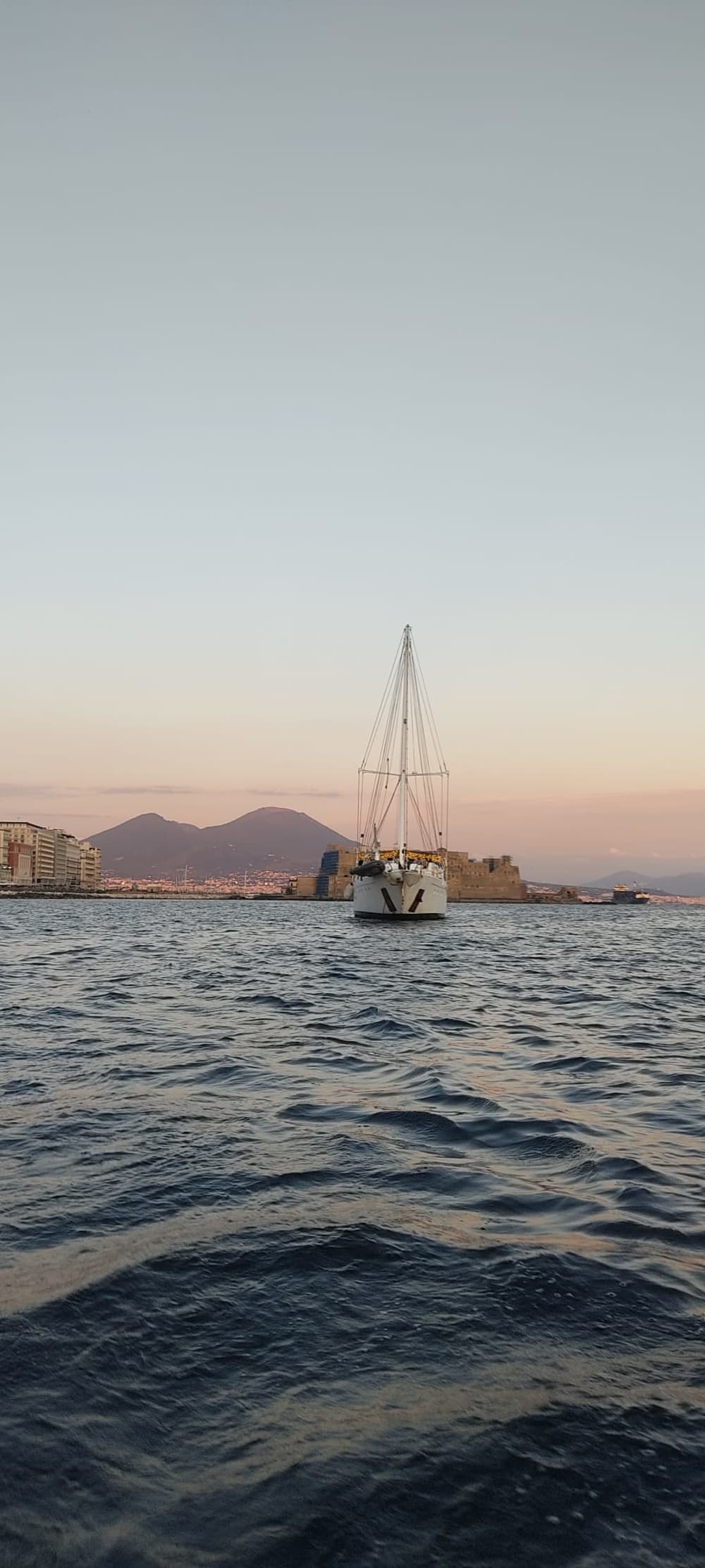 Sunset Gold aperitif at sunset in Naples - Castel dell'Ovo and Borgo Marinari