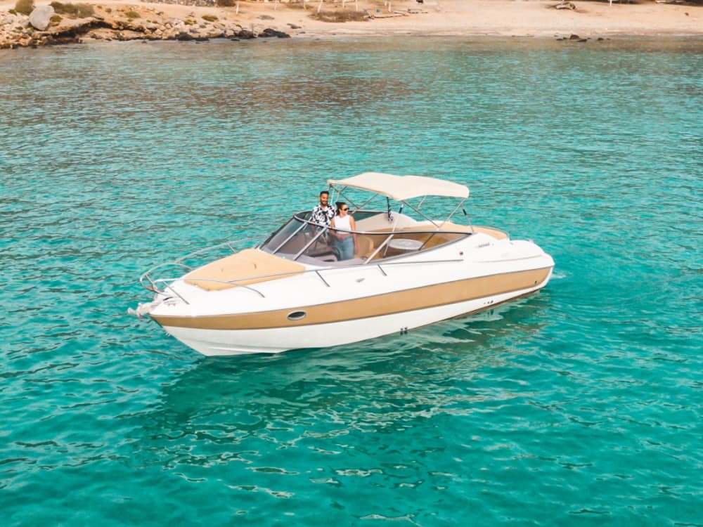 Escapade à l'heure dorée : croisière au coucher du soleil sur l'île de Thodorou