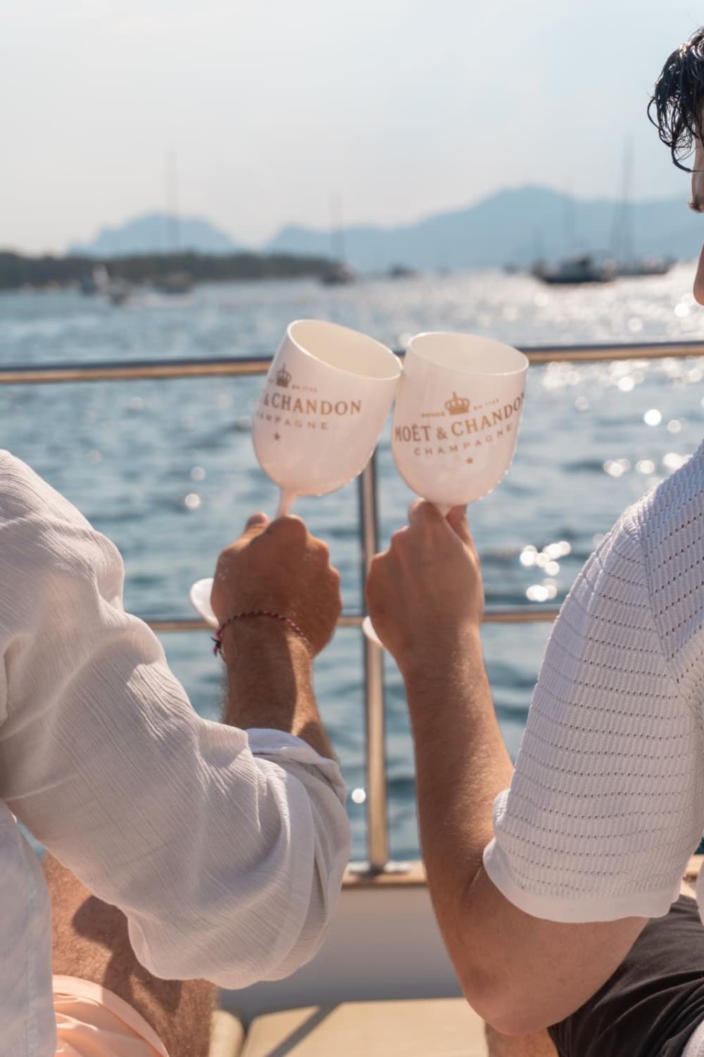 Heading for the Côte d’Azur: luxury, swimming and champagne on board