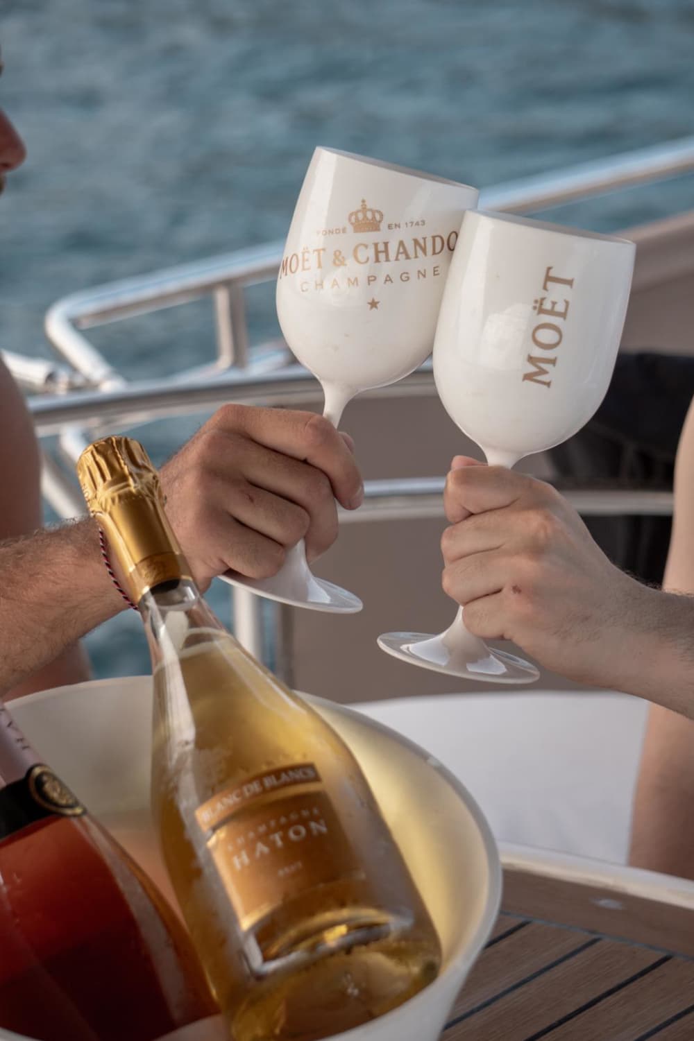 Heading for the Côte d’Azur: luxury, swimming and champagne on board