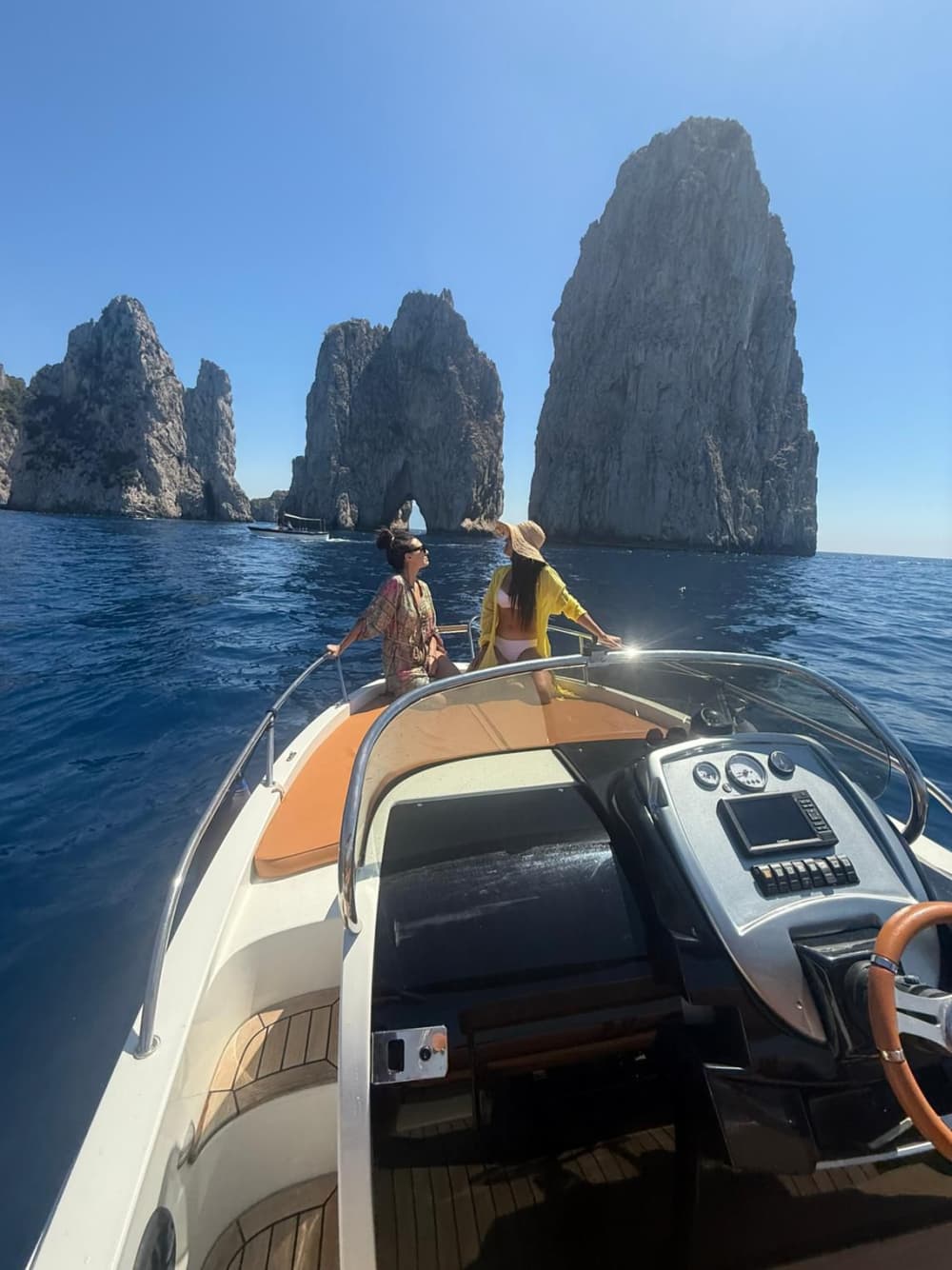 A Day on a Boat between Capri and the Amalfi Coast
