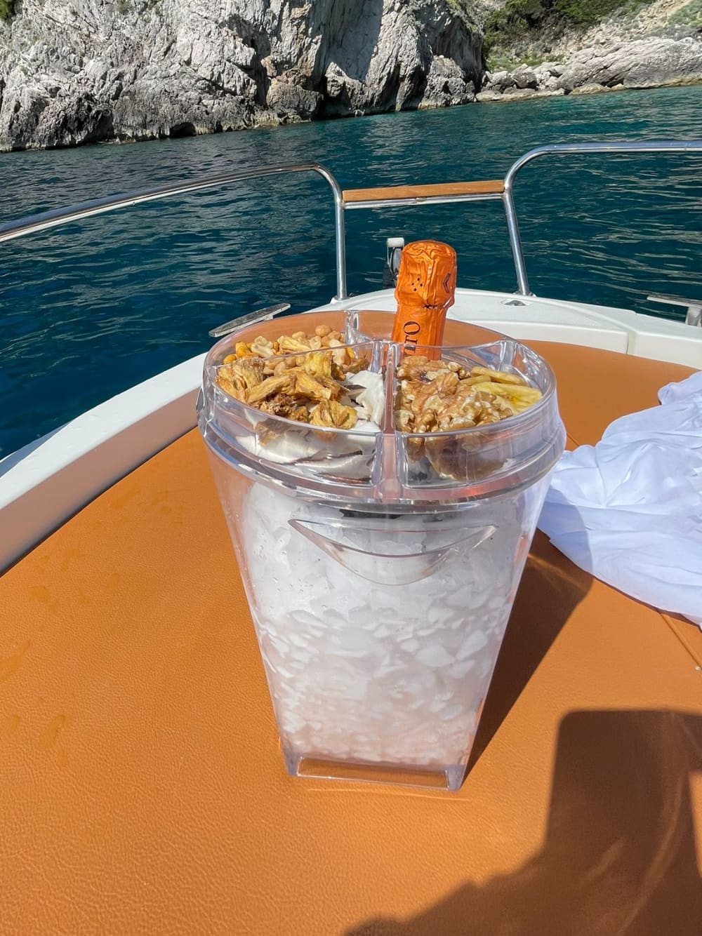A Day on a Boat between Capri and the Amalfi Coast