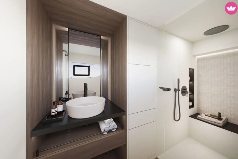 Cruzeiro de 5 horas em um iate futurista Sunreef – Nade e relaxe