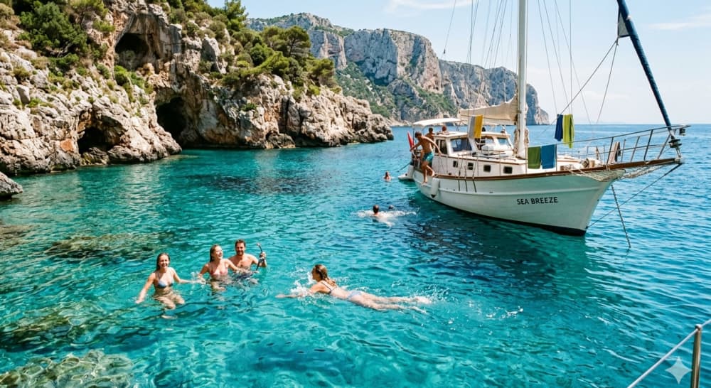 Luxury Lunch at Sea