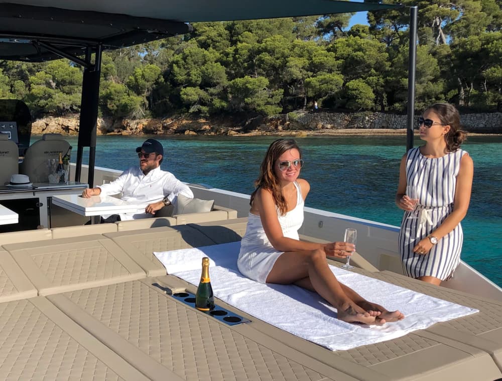 Fireworks from your luxury boat
