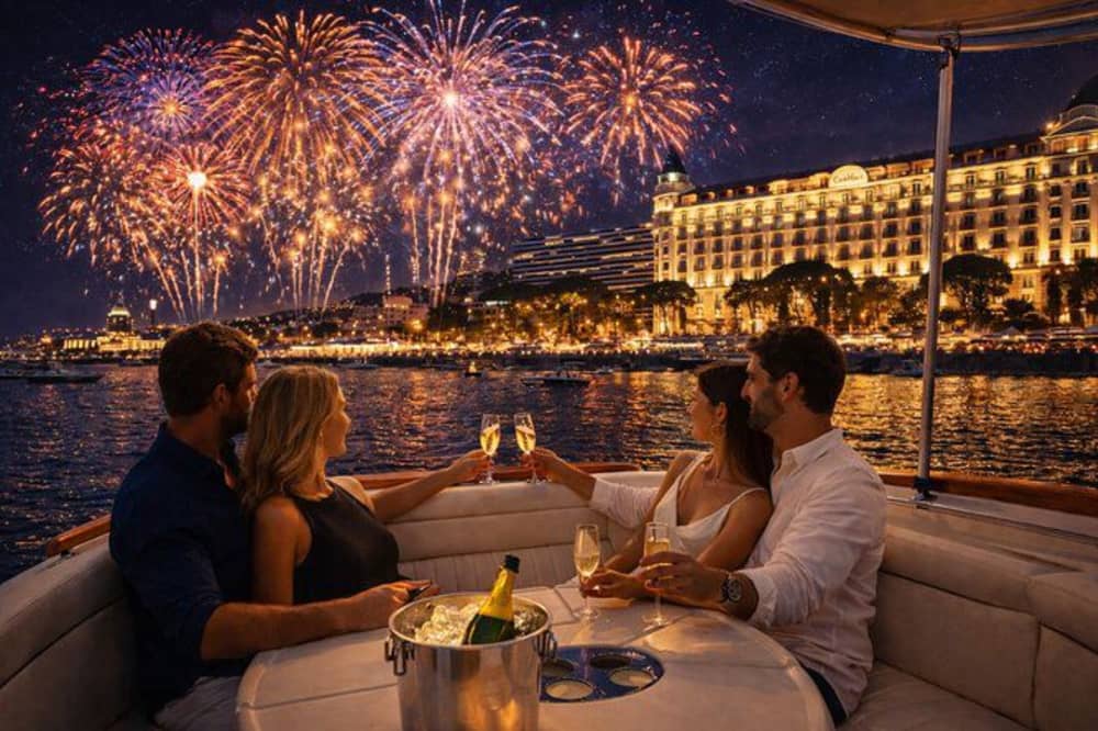 Fireworks from your luxury boat